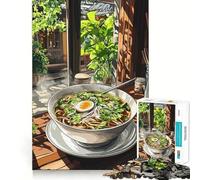 Soupe de Nouilles aux œufs Puzzle de 1000 pièces pour Adolescents Stimule la mémoire, réduit Le Stress, découpe Lisse, Cadeau Artistique (38x52cm)