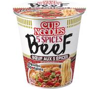 Soupe de nouilles Japonaises Bœuf NISSIN - le pot de 64g Lot De 6 - Par Lot