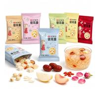 Soupe Dessert Instantanée Tremella 6 Saveurs, Lyophilisée, Aucune Cuisson Nécessaire, 60 Sachets (8 G Chacun), Petit-déjeuner Et Collation Rapides