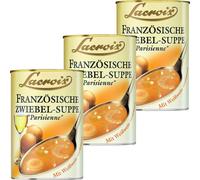 Soupe française à l'oignon Lacroix corsée au vin blanc 400ml paquet de 3