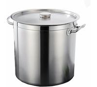 Soupe grossière en acier inoxydable 304 de soupe commerciale ou domestique, composé à 3 couches, pour cuisine au gaz ou à induction (30 cm) (30 cm)