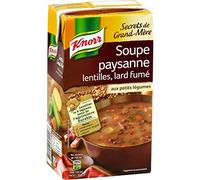 Soupe lentille lard fumé KNORR la brique de 1 l