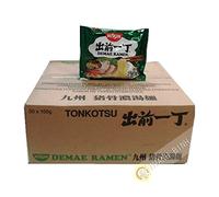 Soupe nouille Ramen Demae porc Tonkotsu NISSIN carton 30x100g Hongrie