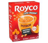 Soupe Potiron Croûtons ROYCO - la boite de 3 sachets Lot De 6 - Par Lot