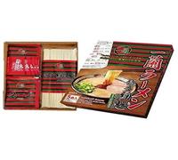 Soupe tonkotsu aux nouilles droites Hakata style Ichiran Ramen avec sauce sèche spéciale secrète rouge d'Ichiran - 5 repas - en provenance du Japon