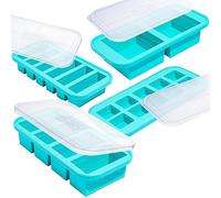 Souper Cubes Coffret Cadeau, Plateaux 1 Tasse 2 Tasses 1/2 Tasse et 2 cuillères à Soupe avec couvercles