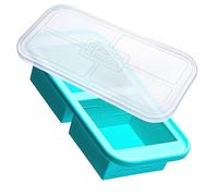 Souper Cubes Grand plateau de congélation en silicone de 2 tasses (500 ml) avec couvercles, parfait pour la soupe, les ragoûts, les sauces, la cuisson par lots et plus encore, moule de congélation en