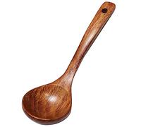 Souple Cuillère Naturel Japonais Souppe Porridge Ramen Rice Long Handle Couvrerie De Cuillère Adaptée Restaurant Familial Ramen Rice Long Handle