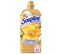 SOUPLINE - Adoucissant Concentré Fraîcheur Parfumée Vanille-Mandarine - Assouplissant linge - Fraîcheur Longue Durée - Pour des Textiles Ultra-Doux - Facilite le Repassage - Bidon 1,2 L - Lot de 3