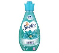 SOUPLINE - Adoucissant Fraîcheur Infinie Douceur du Lagon - Parfum Longue Durée - 800ml
