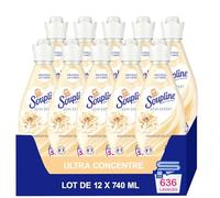 Soupline, Adoucissant Linge Concentré, Soin Linge Délicat, x12, 636 lavages
