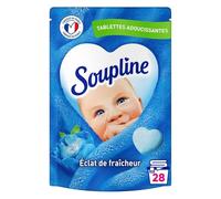 SOUPLINE - Adoucissant Tablettes Fraîcheur Intense pour Textile Doux et Parfumé (28 unités) - Lot de 3 - vendu par Lot