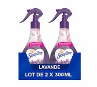 SOUPLINE - Brume de Linge 3D Parfum Lavande - Spray Pour Rafraîchir le Linge - Parfume Instantanément - Complément idéal à votre adoucissant - Lot de 2 X 300 ml