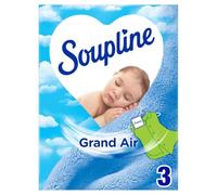 SOUPLINE - Fraîcheur Durable pour Armoire, Parfum Grand Air en Sachets Pratiques (Boîte de 3) - Le Lot De 3