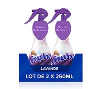 SOUPLINE -Soupline Brume de Linge Parfum Lavande - Spray Pour Rafraîchir le Linge - Parfume Instantanément - En complément de votre adoucissant -Lot de 2 X 250 ml