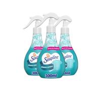 SOUPLINE - Spray Brume Anti-Plis - Défroissant Sans Repassage - Rafraîchit les Vêtements - Parfum Fleurs Blanches - Spray 3x300ml