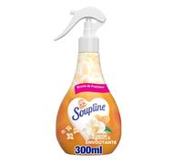 SOUPLINE - Spray Brume Anti-Plis - Défroissant Sans Repassage - Rafraîchit les Vêtements - Parfum Vanille - Spray 300ml - Lot de 3