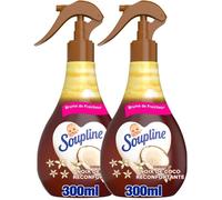 SOUPLINE Spray Brume de Linge Parfum Coco, Brume Parfumée pour Linge, Complément Idéal, Lot de 2 x 300 ml