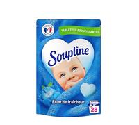 SOUPLINE Tablettes Adoucissantes Coeur Grand Air, Parfume le Linge de Maison, Douceur et Parfum Irrésistibles, Soupline Adoucissant Linge, Assouplissant Coeur 28 Tablettes = 28 Lavages