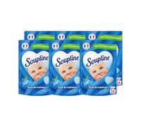 SOUPLINE Tablettes Adoucissantes Coeur Grand Air, Parfume le Linge de Maison, Douceur et Parfum Irrésistibles, Soupline Adoucissant Linge, Assouplissant Coeur 6x28 Tablettes = 168 Lavages