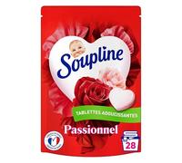 Soupline Tablettes Adoucissantes Coeurs Bouquet de Roses Passionel 28 Pièces