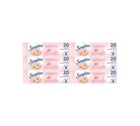 SOUPLINE Voile Sèche-Linge Adoucissant Douceur & Soin, Parfume le Linge de Maison, Complément Idéal à Votre Lessive et à Votre Adoucissant Linge, Pour Tous Sèche-Linges, Parfum Durable,120 Lingettes