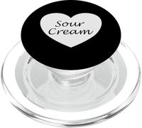 Sour Cream Heart Apparel - Design Unique pour Amoureux de la crème PopSockets PopGrip pour MagSafe