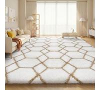 Sour Lemon Grand tapis à poils longs doux et pelucheux pour chambre à coucher, salon, chambre d'enfant - Lavable, antidérapant - 200 x 290 cm - Gris