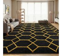 Sour Lemon Grand tapis à poils longs doux et pelucheux pour chambre à coucher, salon, chambre d'enfant - Lavable, antidérapant - 240 x 300 cm - Gris