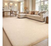 Sour Lemon Grand tapis à poils longs et antidérapant pour salon, chambre à coucher, chambre d'enfant, salon - Gris - XL - 120 x 160 cm