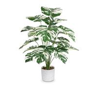 Sour Lemon Plante artificielle Monstera - Grand palmier tropical - 71,1 cm - En pot - Pour intérieur et extérieur, maison, bureau, jardin, décoration