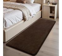 Sour Lemon Tapis moderne à poils courts et lavable pour salon, chambre à coucher, salon, couloir, entrée - Café - 60 x 200 cm