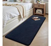 Sour Lemon Tapis moderne à poils courts et moelleux pour salon, chambre d'enfant, chambre à coucher, couloir, entrée - 60 x 120 cm - Bleu marine