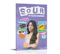Sour Olivia Rodrigo - Décoration murale moderne ultra transparente - Décoration artistique exquise pour bureau, salon et chambre - Style cadre - 50 x 75 cm