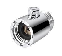 Source AV016 Vanne de contrôle du débit d'eau, 2 soupapes d'arrêt pour pommeau de douche, adaptateur de tuyau de pression d'eau en laiton, inverseur, arrêt de compression 1/2, AV016