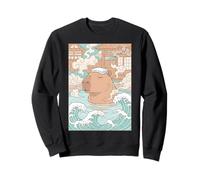 Source Chaude Japonaise Ukiyo-e Onsen Amusante à Capybara Sweatshirt
