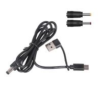 Source d'alimentation 12 V USB C Câble d'entrée à DC5,5 x 2,1 mm avec plusieurs embouts d'adaptateur pour l'électronique