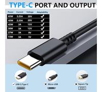 Source D'Alimentation Type C Du Chargeur D'Ordinateur Portable Usb De 65 W,Remplace La Source D'Alimentation Lg Gram 14 ""15"" 16"" 17"" Série 15Z90N 14Z90N 17Z90N 16Z90P 14Z90P 17Z90P 17Z90P