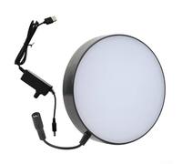 Source de lumière LED inférieure pour microscope stéréo, luminosité réglable de 0 à 100 %, sortie 12 V, entrée AC100-240 V, diamètre de 133 mm, matériau ABS, haute