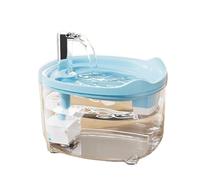 Source d'eau silencieuse avec structure de tamisage triple, réservoir de 1,4 l, divisions amovibles, arrêt automatique, mesure silencieuse pour boire des animaux de compagnie