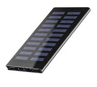 Source d'énergie solaire, chargeur portable 20000 mAh avec lampe de poche LED, conception robuste à trois preuves, batterie de secours d'urgence en plein air pour téléphones portables, tablettes