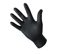 SOURCE HYGIENE - GANT NITRILE NON POUDRE NOIR 4.8gr 240mm BTE