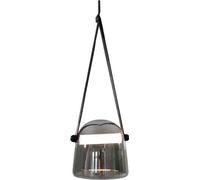 Source lumineuse LED, diamètre 20 cm, pendentif - ceinture noire, lumière chaude
