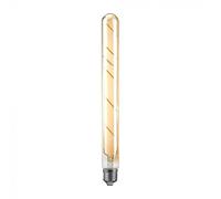 Source lumineuse Tube LED vintage 5 watts ampoule blanc chaud verre ambre oblong, douille E27 500 lumens 2200 Kelvin, DxH 3x30 cm