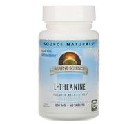 Source Naturals, Science Sereine, L-Théanine, 200 mg, 60 Comprimés