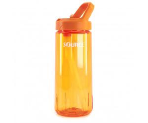 Source - New Act Tritan Single Wall with Straw - Gourde - 0,95 l - amber orange