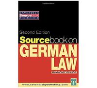 Sourcebook On German Law