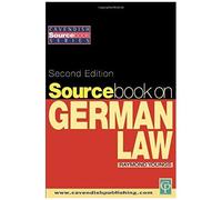 Sourcebook On German Law