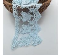 Sourcemall Ruban de dentelle délicate pour couronne, idéal pour les travaux manuels, la couture, les robes de mariée, les décorations, les décorations, 8,4 cm de large, 4,5 m (bleu arctique)