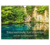 Sources karstiques fascinantes dans le Jura souabe, Version française (Calendrier mural 2026 DIN A4 portrait), Calendrier CALVENDO mensuel